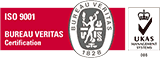 ISO 9001 Bureau Veritas 1828 Certification, UKAS Management Systems 008